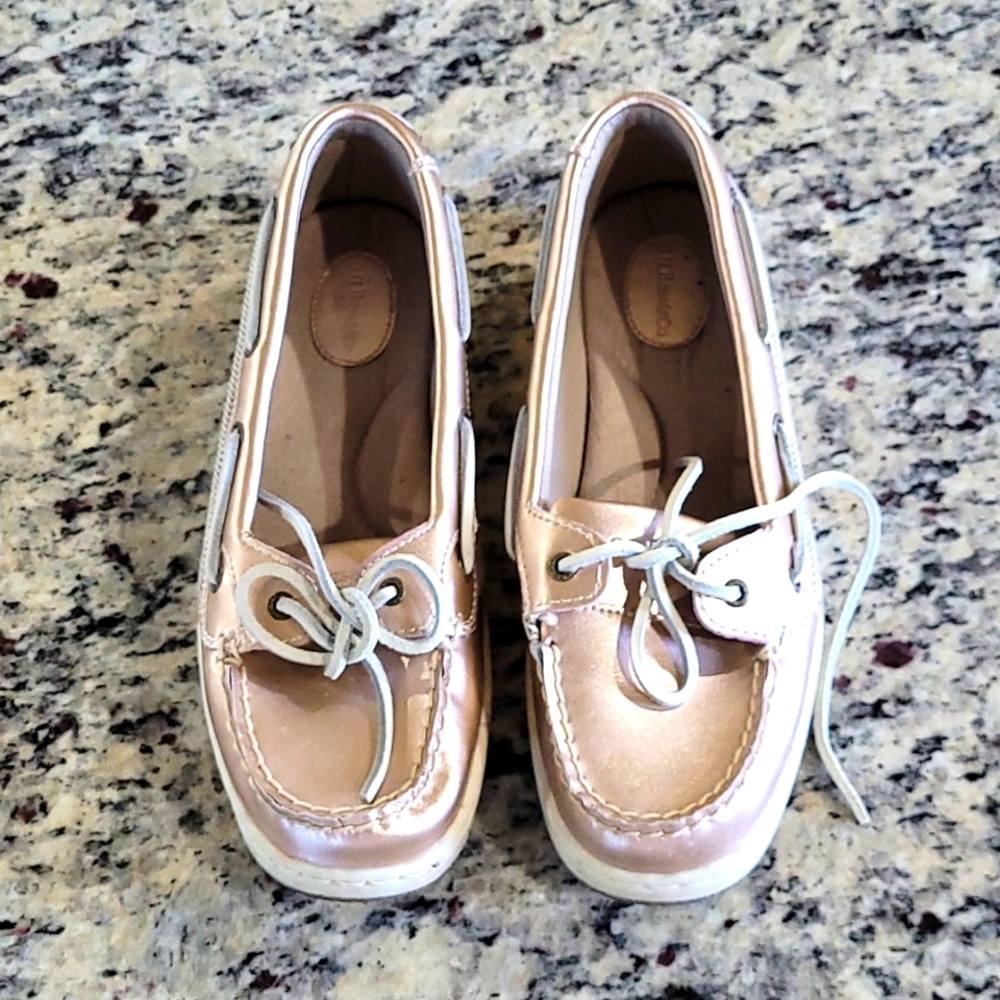 Rose Gold Boat Shoes